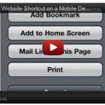 Encourage visitors to save your site as a mobile shortcut